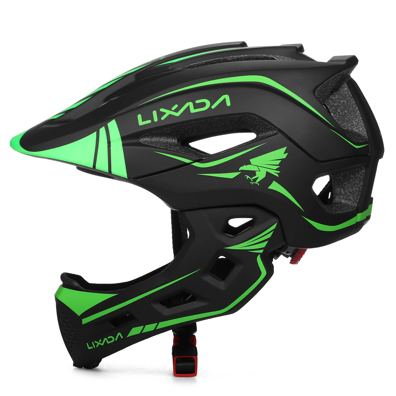 Lixada Kids 2-in-1 Detachable Full Face Helmet Children Sports Safety Bike Helmet Protective Gear Kids Helmet Cycling Helmet