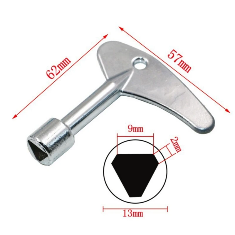 367D Inner Triangle Key Wrench Train Electrical Cabinet Elevator Door Water Meter Keys Multi-functional