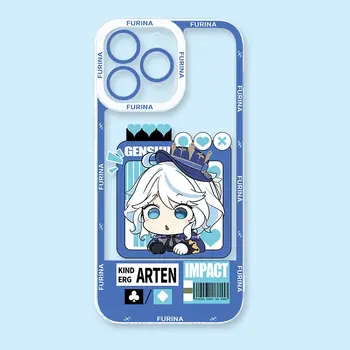 Pouzdro s motivem anime Genshin Impact Furina pro Xiaomi Redmi Note 14 12 11 13 Pro Plus 4G 5G 12S 11S 10S 10 9 9S 12C 13C 14C A3 A4 8 nejlepší prodej Pouzdro pro Xiaomi Redmi Note Genshin - №3