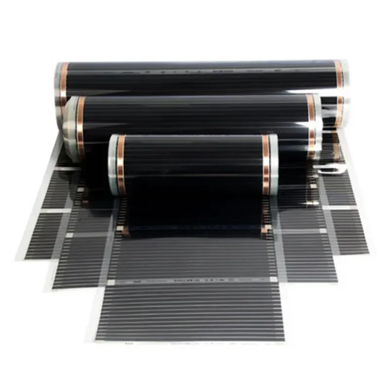 AC220V Infrared Underfloor Heating Film 220w/m2 Warm Mat with Clamps Insulation Pastes