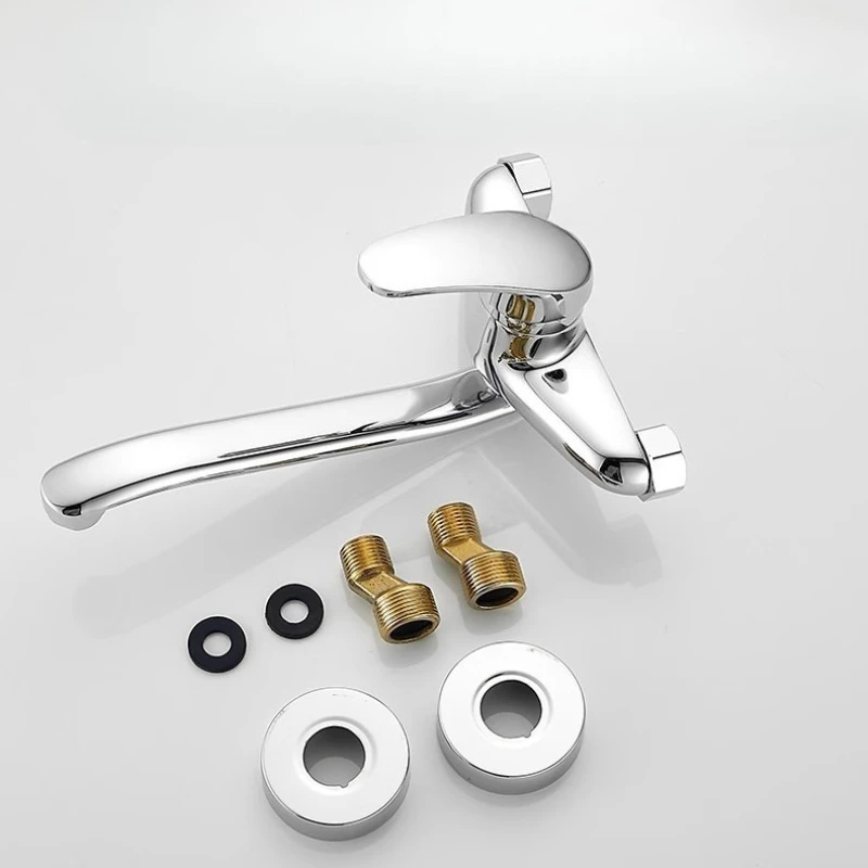 20-24-30Cm Optional Extended into the wall kitchen faucet, hot and cold rotatable kitchen basin faucet/laundry sink mop faucet