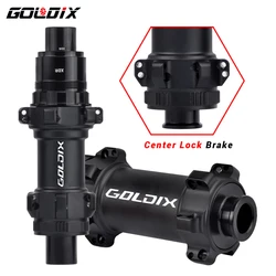 GOLDIX R370 Road Bike Hub 24Hole Straight Pull Spoke Center Lock Brake HG/XDR Hub Body TPI Bearing 36T Ratchet For Gravel Bike