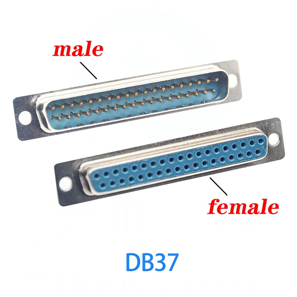 DB9 DB15 DB25 DB9/15/25/37 Pin/hole Straight 180 Graden Man Vrouw Plug D-Sub Connector