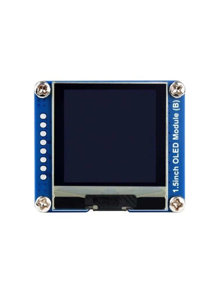 Módulo de exibição OLED Waveshare de 1,5 polegadas, resolução 128 × 128, comunicação SPI / I2C, cor de exibição preto / branco