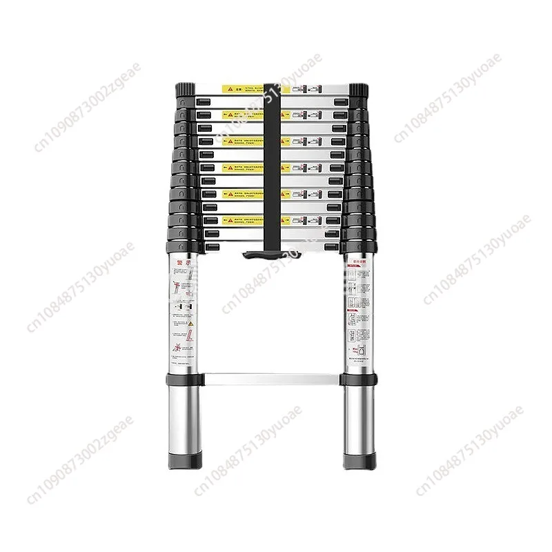 New 4.1m Stable Foldable Telescopic Aluminum Ladder Multi Purpose Industrial Herringbone Telescopic Straight Ladder Step
