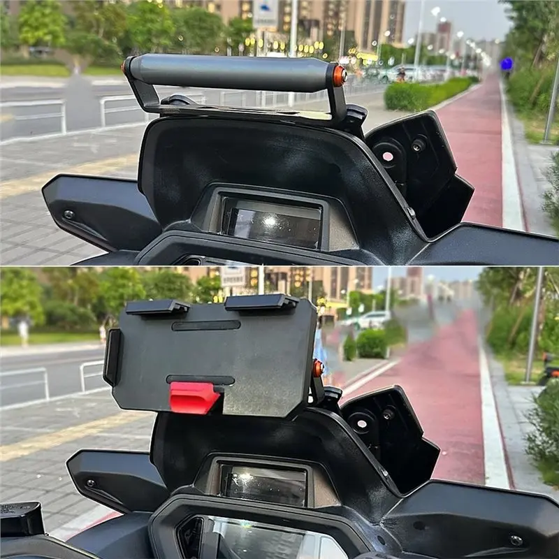 NEW-1Set Navigation Mount Pole + Wireless Phone Holder For 2023