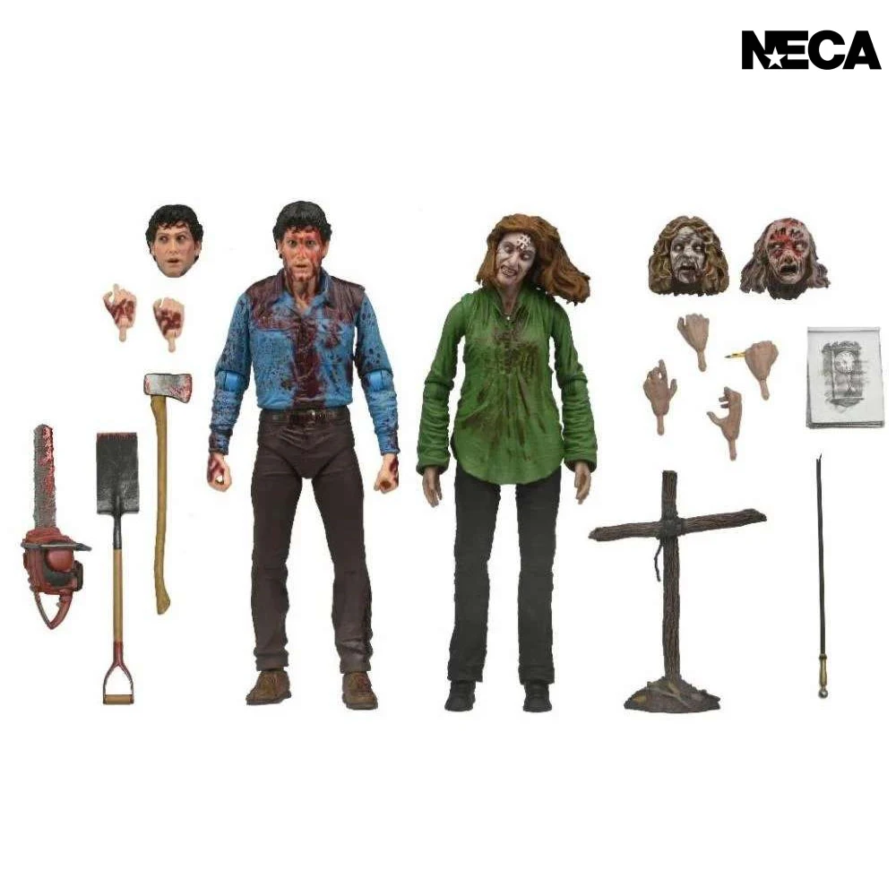 Presale Original Neca 41979 The Evil Dead Ashley Cheryl Double Set With Action Figures Model Decoration Collection Desktop Toy