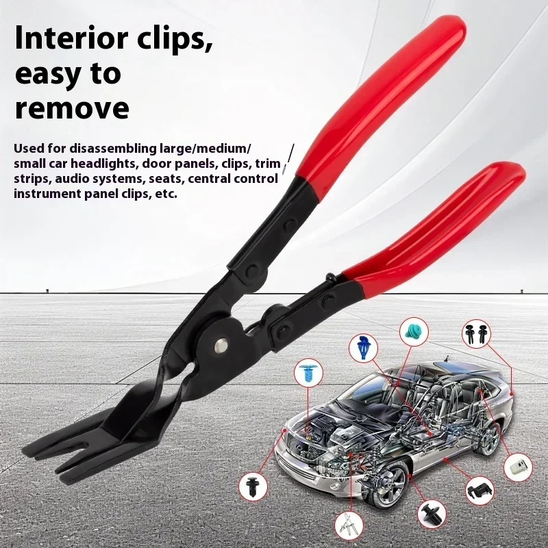 1PCS Car Parts Clip Removal Pliers Tools Auto Body Panel Door Fastener Push Pin Trim Removal Tool Kit Automotive Pry Tool Repair view 2