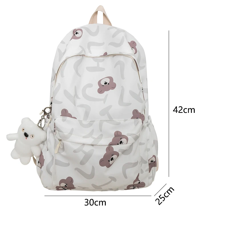 حقائب ظهر نسائية لطيفة مقاومة للماء من النايلون حقيبة ظهر مدرسية للطالبات والفتيات Kawaii حقيبة كتب للكمبيوتر المحمول Mochilas