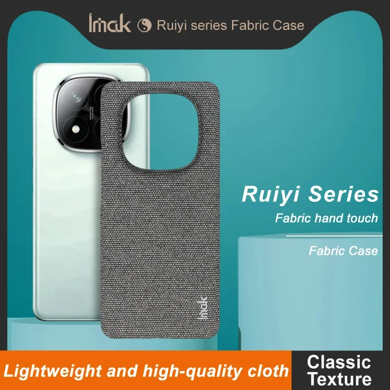 Redmi Note 14 Pro Case IMAK Ruiyi Series Fabric Cover for Xiaomi Redmi Note14 Pro+ Plus 5G