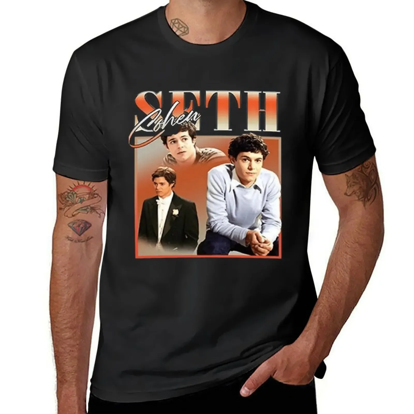 Seth Cohen T-Shirt plus size tops aesthetic clothes plain customs design your own black t-shirts for men