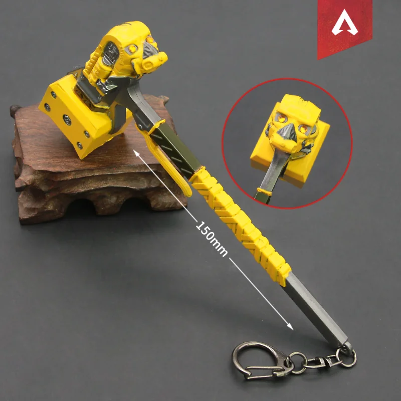 Apex Legends-Juego de espadas de martillo de la muerte, llavero de Katana real de 15cm, adorno de modelo de arma, regalos para niños, juguetes para