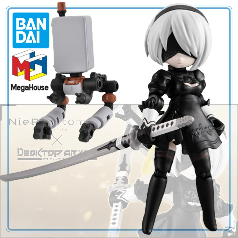 

BANDAI MegaHouse Original NieR:Automata Ver1.1a Pod 042 YoRHa No. 2 Type B Desktop Army Anime Cartoon Garage Kit Gifts Toys