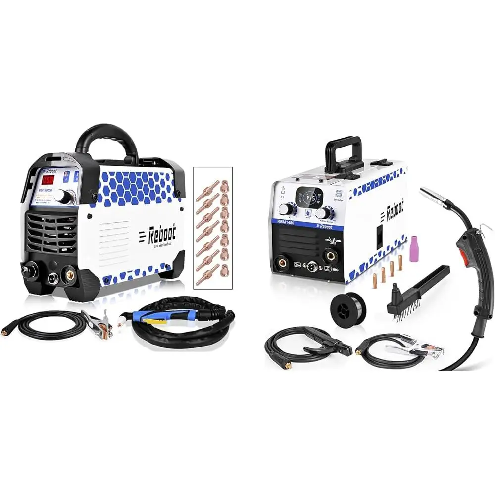 50A Plasma Cutter Machine 120V 240V Dual Voltage IGBT Inverter 3/4 Inch Severance Cut Portable Welding Tool Clean Cuts