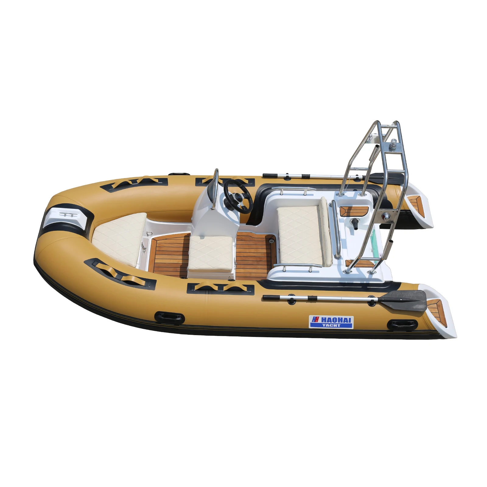 11.8ft 360cm Luxury Racing Boat PVC And Aluminum Floor Inflatable Carbon Fiber RIB Hypalon FRP Material For 5 People Fishing