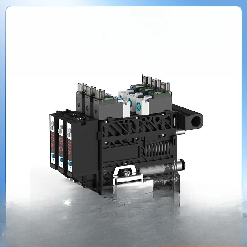 

3-Lian large flow negative pressure suction and break integrated built-in muffler vacuum generator with pressure switch