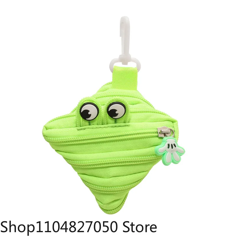 حقيبة قلادة جديدة عصرية شخصية الوحش زيبر الإبداعية مفتاح أحمر الشفاه سماعة محفظة نسائية للعملات المعدنية قلادة صغيرة لطيف صغير