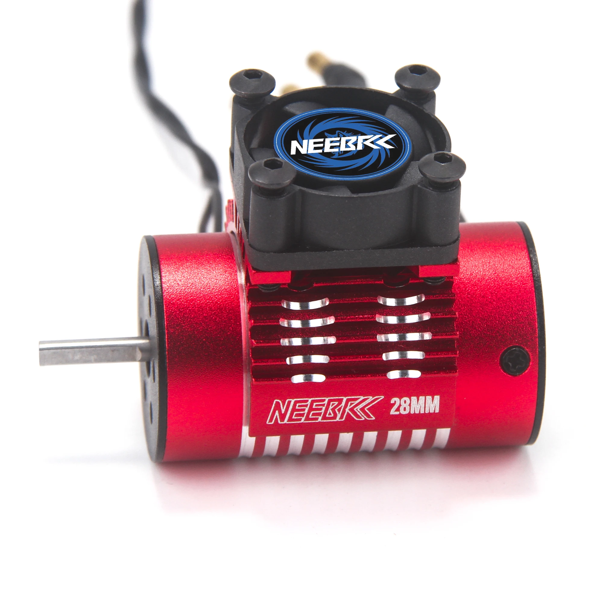NEEBRC 28MM Metall-Kühlkörper 25mm Motor-Kühlventilator 5-12V für 1/12 1/14 1/16 RC Auto 370 380 390 2838 2840 2847 Bürstenloser Motor – Detail 23