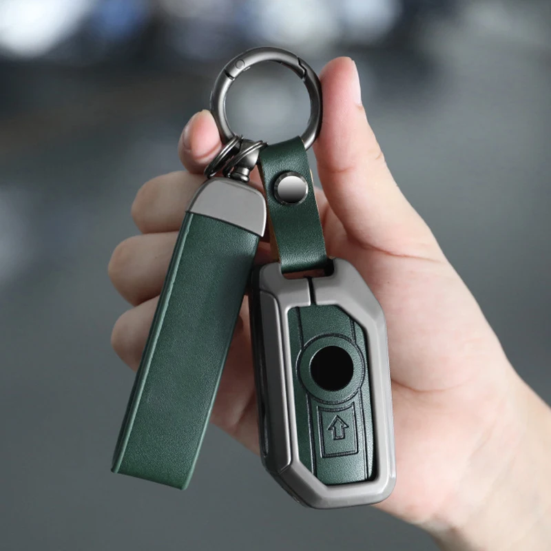 

ICAR Zinc Alloy Leather for BMW R1200RS F900xr R1250gs C400gt K1600gt R1200GS Lc R1200RT Motorcycle Key Case Cover Fob Keychain