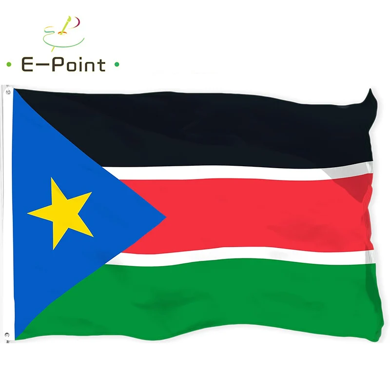 South Sudan National Country Flag 2ft*3ft (60*90cm) 3ft*5ft (90*150cm) Size Christmas Decorations for Home Flag Banner
