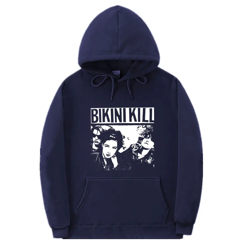 Rock Punk Band Bikini Kill Graphic Hoodie Feminist Riot Grrrl Kathleen Hanna Sweatshirt Men Women Classic Vintage Fleece Hoodies