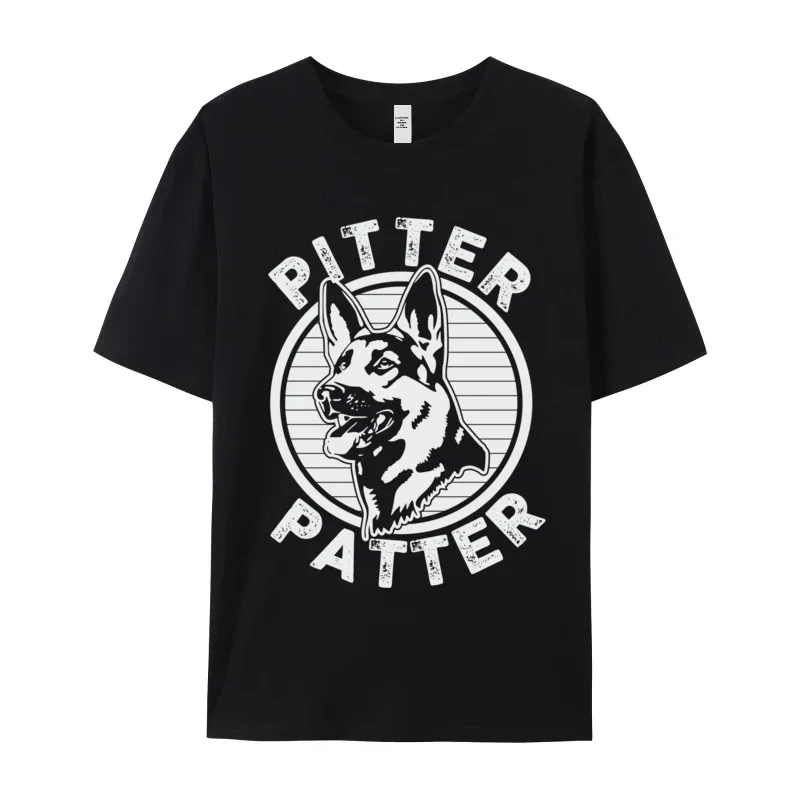 Funny Pitter Patter - Dog Crazy T Shirts for Women Premium Cotton Labor Day Tops & Tees Tee Shirt Short Sleeve Funky O Neck