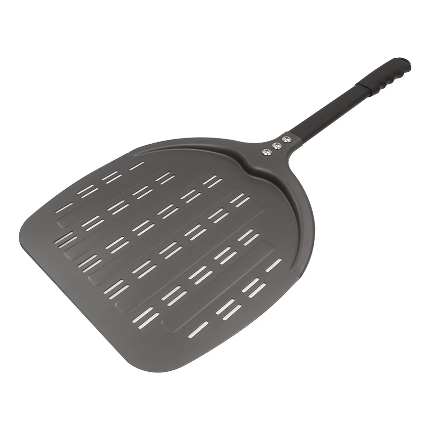 Imagem -03 - Perfurado Pizza Paddle Shovel Utensílio de Cozinha Alumínio Revestimento Duro Destacável Pizza Peel Bandeja Gadget Forno 12