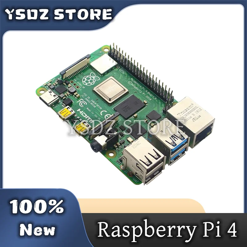 

1PCS/LOT 100% Original Raspberry Pi 4 Model B 4B RAM 1GB 2GB 4GB 8GB Core 1.5Ghz 4K Micro HDMI-compatible Pi 4B in stock