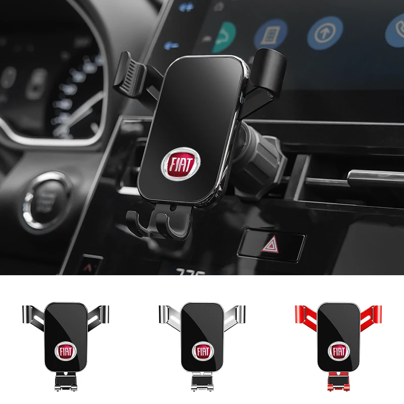 

Car Phone Holder Car Air Vent Clip Mount Mobile Cell Stand For FIAT 500 Grande Punto Tipo Stilo UNO Astra Bravo Panda Freemont