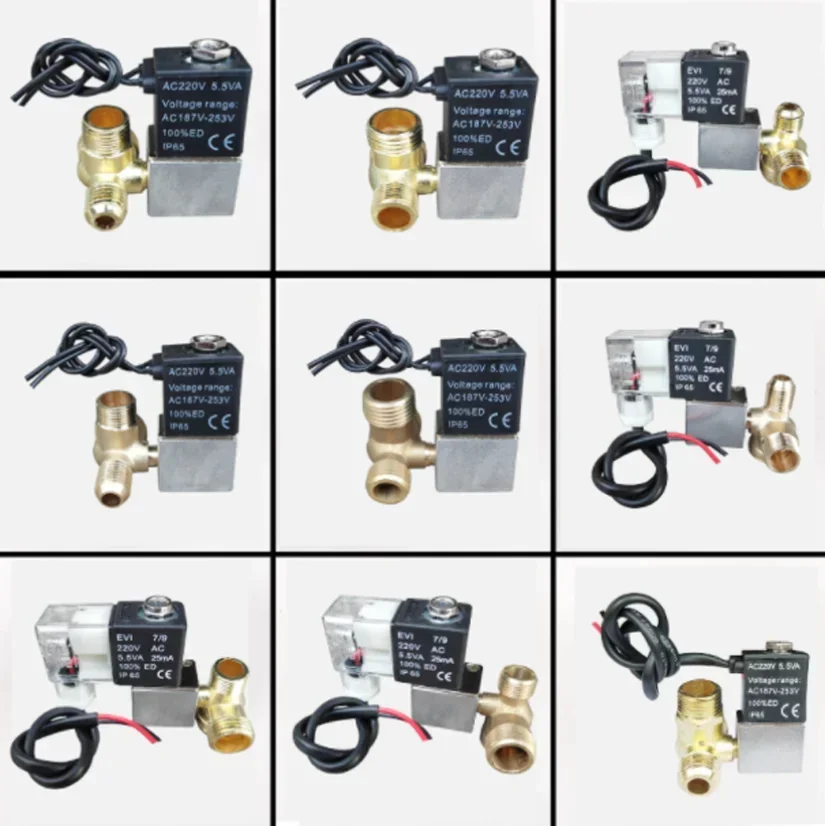 

NEW Air Compressor Solenoid Valve Mute Oil-free Machine Check Valve Bleed Valve Air Compressor Air Pump Components