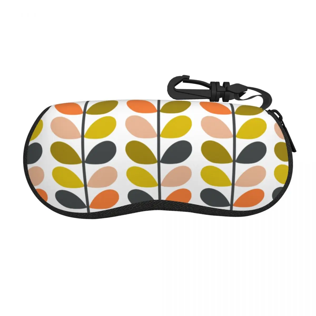 Custom Orla Kiely Prints Multi Stem Shell Glasses Case Unisex Travel Eyeglasses Case Sunglasses Protector Box