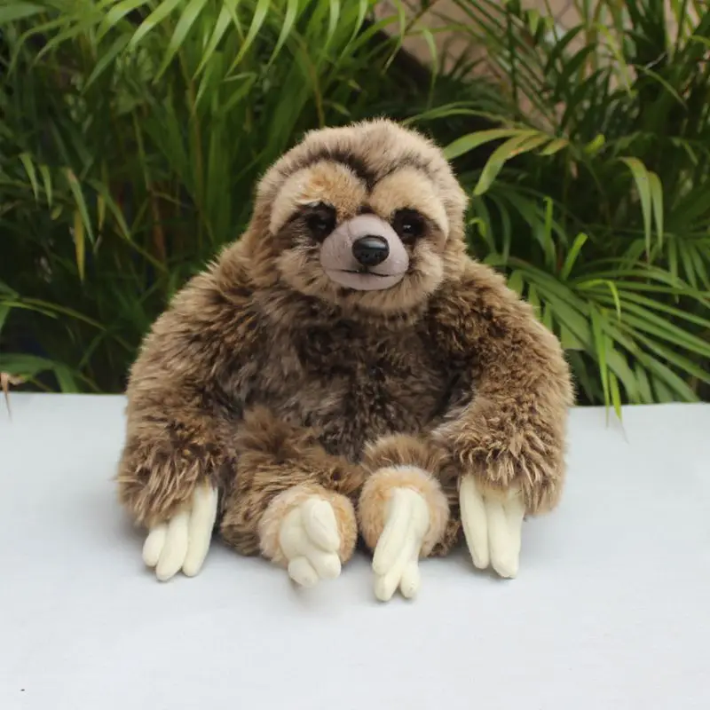 Sloth Plush Toy Bradypode Plushie Lifelike Folivora Stuffed Animal Simulation Realistic Doll Toy Gift