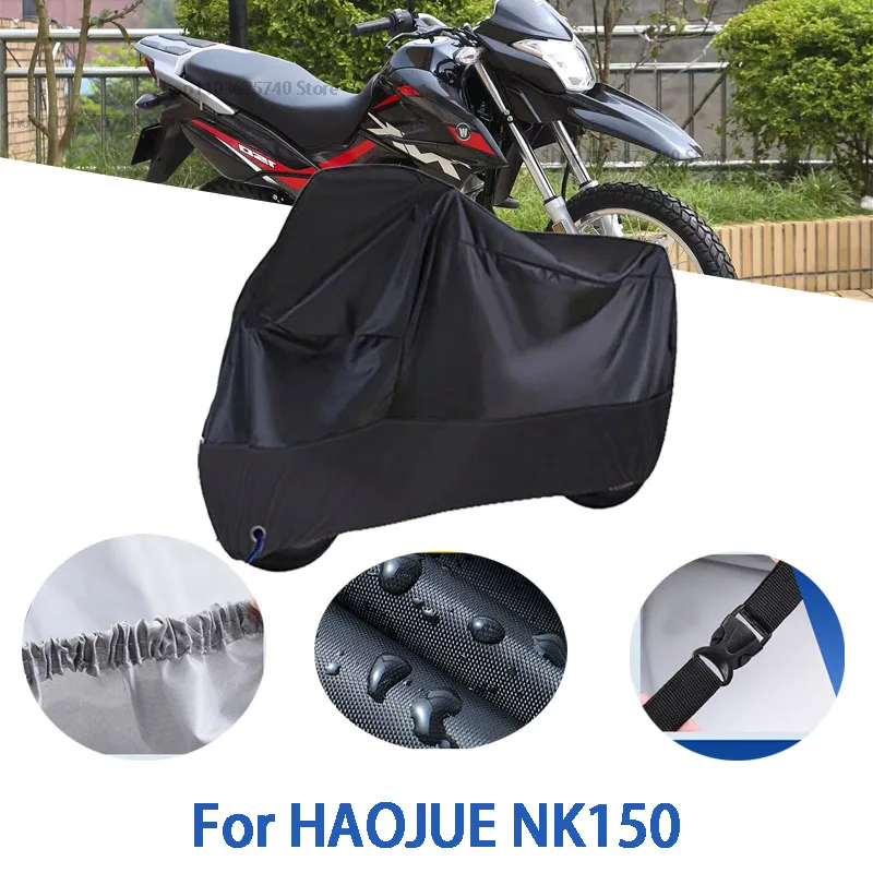 

Motorcycle Full Covers For HAOJUE NK150 Car Outdoors Sun Protection Dust No Ear Thickened Oxford Clothcover Accessories