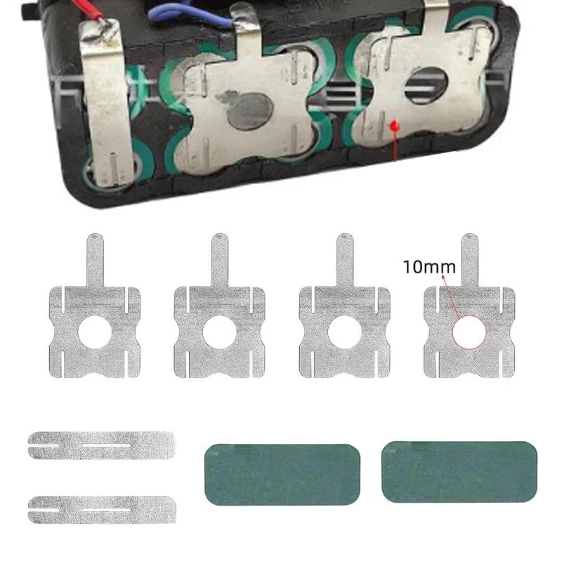 8Pcs/Set Spot Welding Connection Nickel Sheet For DIY 18650 Lithium Battery Pack Nickel Tabs Electronic Repair Accessories