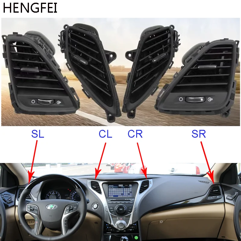 Original Dashboard air conditioning outlet Center console ventilation for Hyundai Azera Grandeur air conditioner outlet