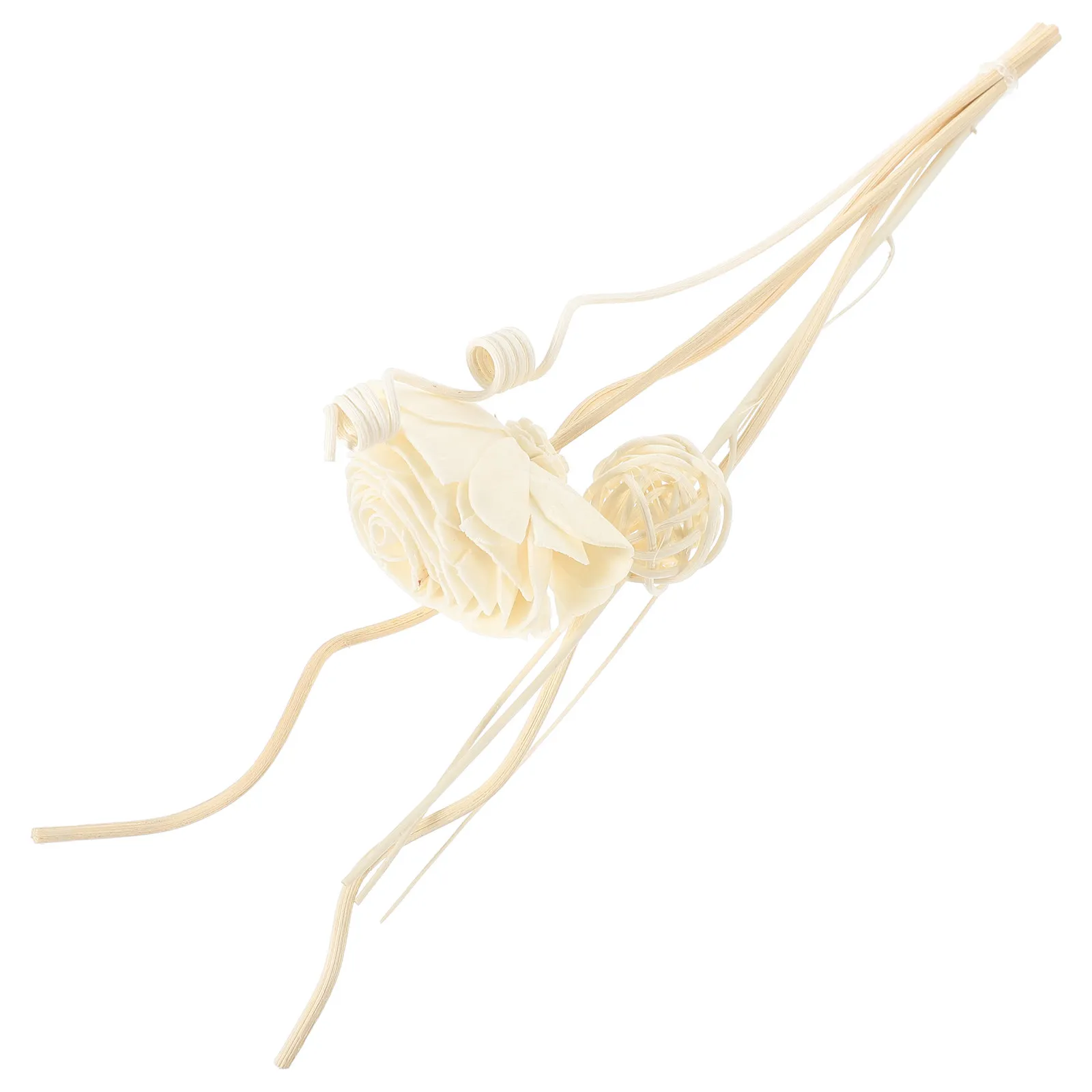 1Set Faux Rose Diffuser Sticks Decorative Aromatherapy Replacement Sticks Home Scent Reed Oil Essential Oil Diffusers