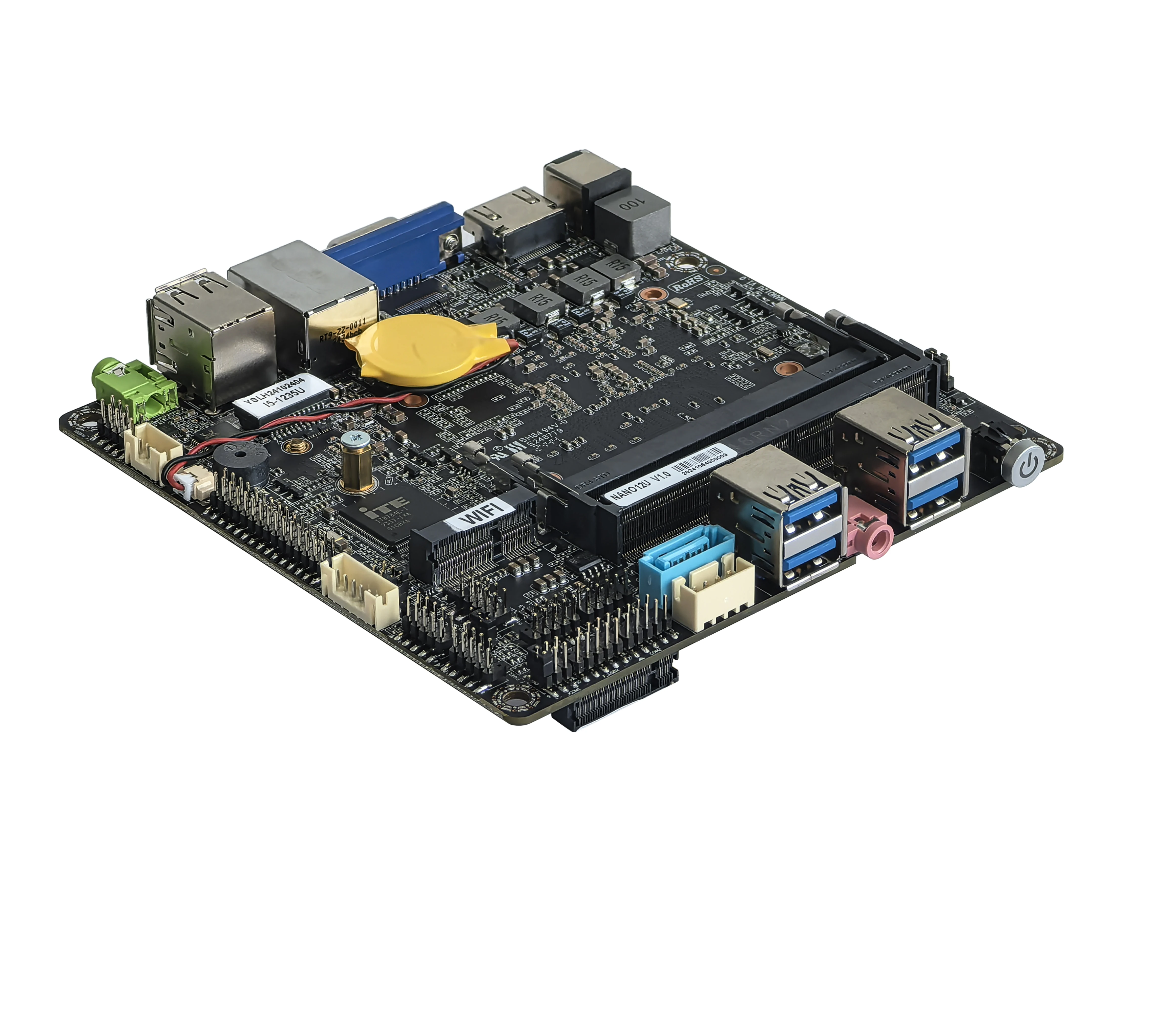 ELSKY New Design NANO12U computer motherboard Skylake DP 4K Type-C 2*DDR4 up to 64G RAM M.2 SSD 4USB3.0 12gen CPU