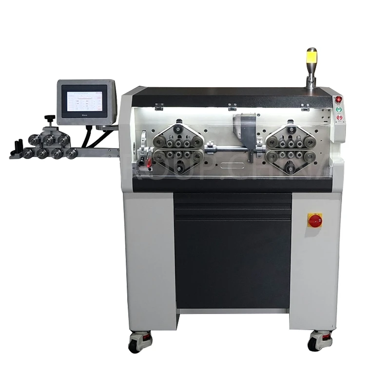 LY Automatic Touch Screen Crawler-type 20 24 Wheels Professional Electric Peeling Wire Stripping Cutting Machine B120 B180