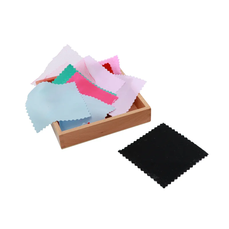 

Монтессори-материалы: развивающая игра «Тканевый короб» для детей, сенсорные игрушки для тактильного восприятия, обучение в раннем детстве