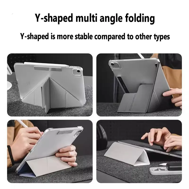 Magnetic Detachable Foldable Acrylic Transparent Case for Huawei MatePad Pro 12.2 11 Air 12 11.5S SE 11 inch