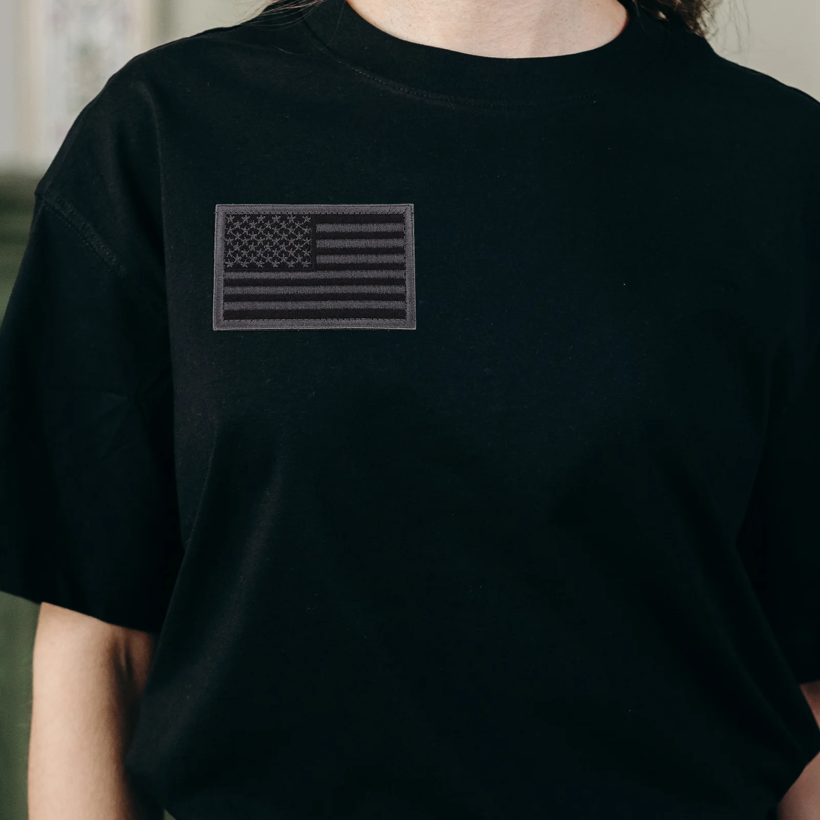 

2pcs Military Armband Patches Embroidered American Flag Design Durable Decorative Stickers For Clothes Hats Cushions Backpacks
