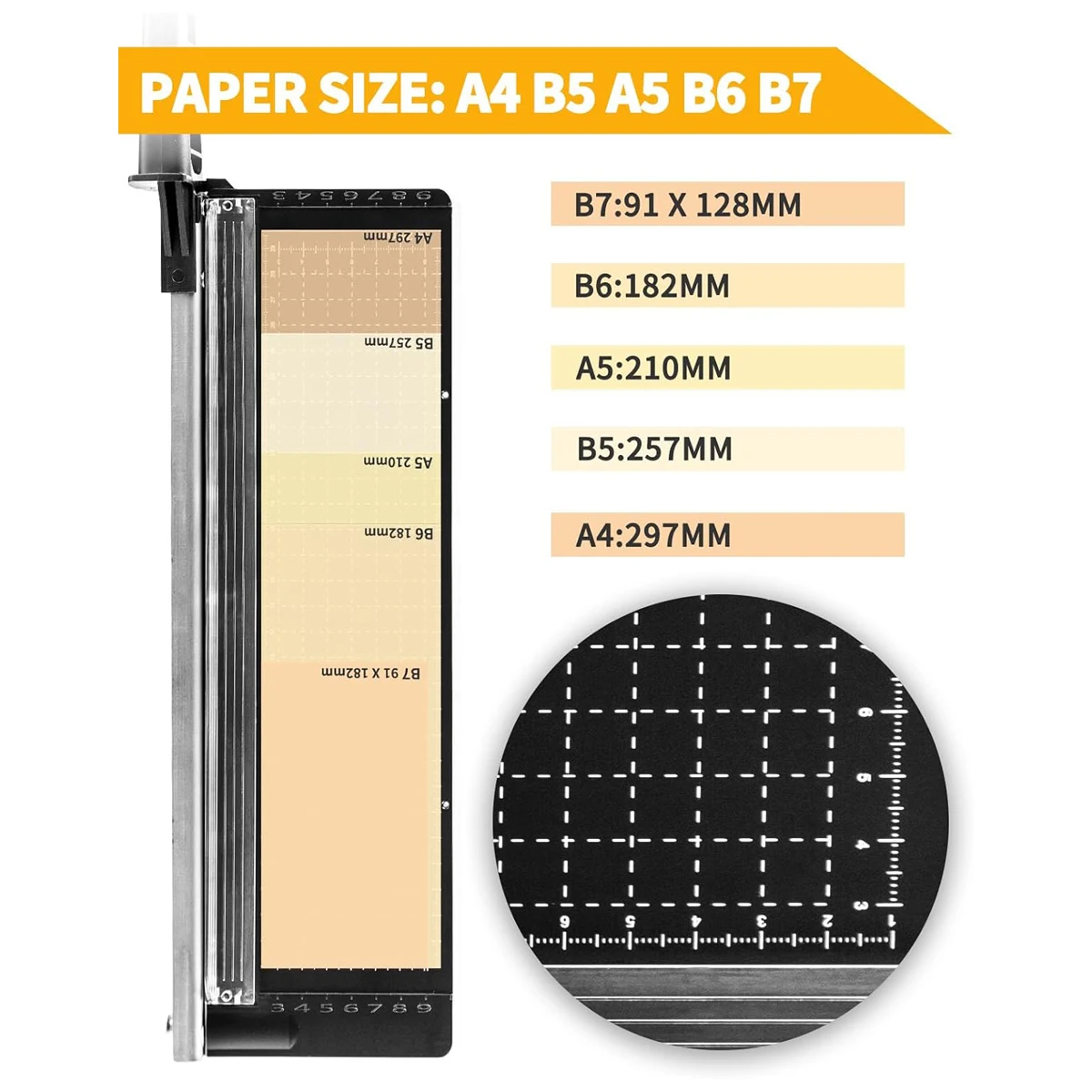 Black rounded corner paper cutter, 8-sheet capacity paper cutter, cardstock paper cutter, crafts, classroom