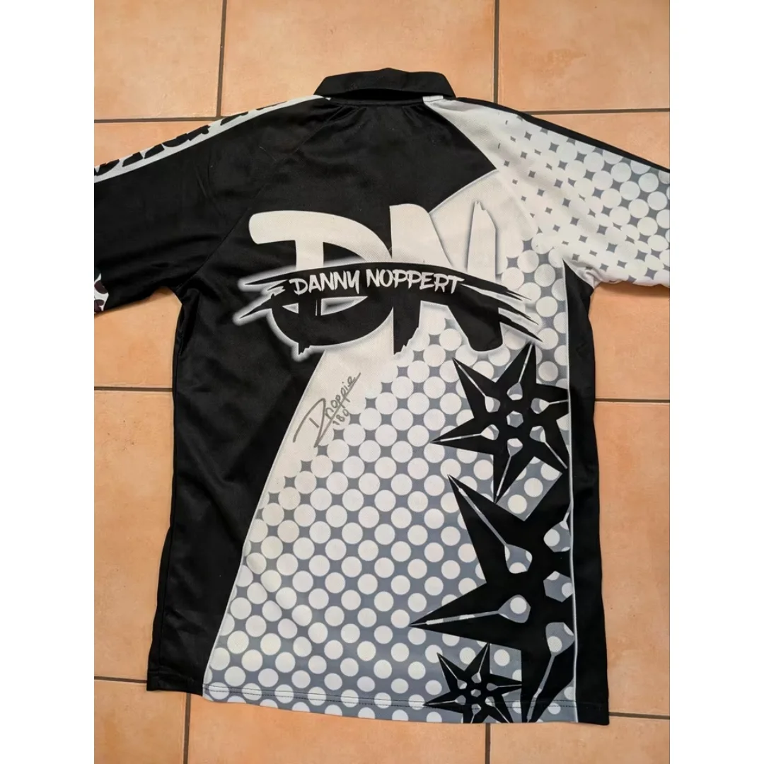 

Футболка-поло для дартса Danny Noppert, профессиональная одежда для дартса, быстросохнущая спортивная футболка для мужчин, детская одежда, футболка Y2k для женщин