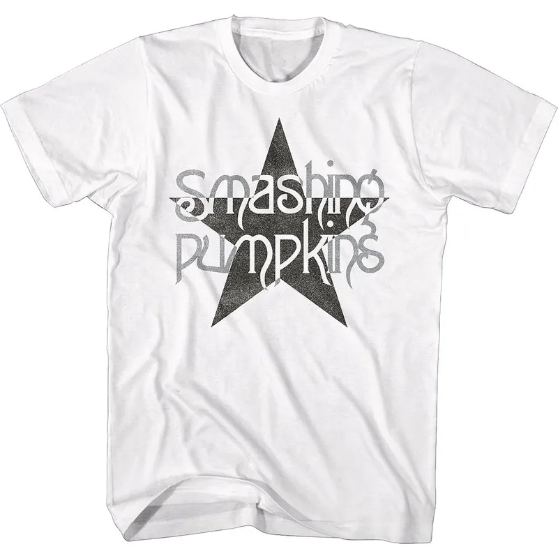 Camiseta retro de los años 90 de la banda "Smashing Pumpkins" con diseño de un pequeño monstruo, de manga corta para hombre.