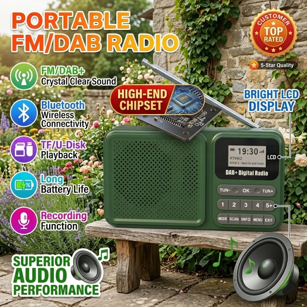 Handheld Dab Fm Rad…