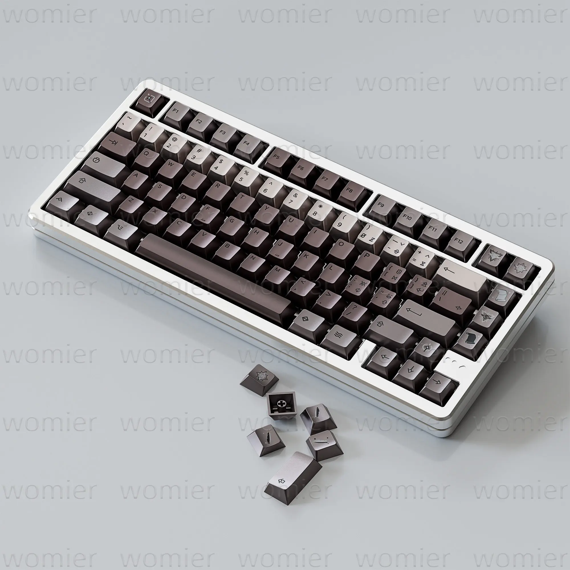 Metal texture keycap EV63EZ63wooting little bee night demon ROG Babao 60he