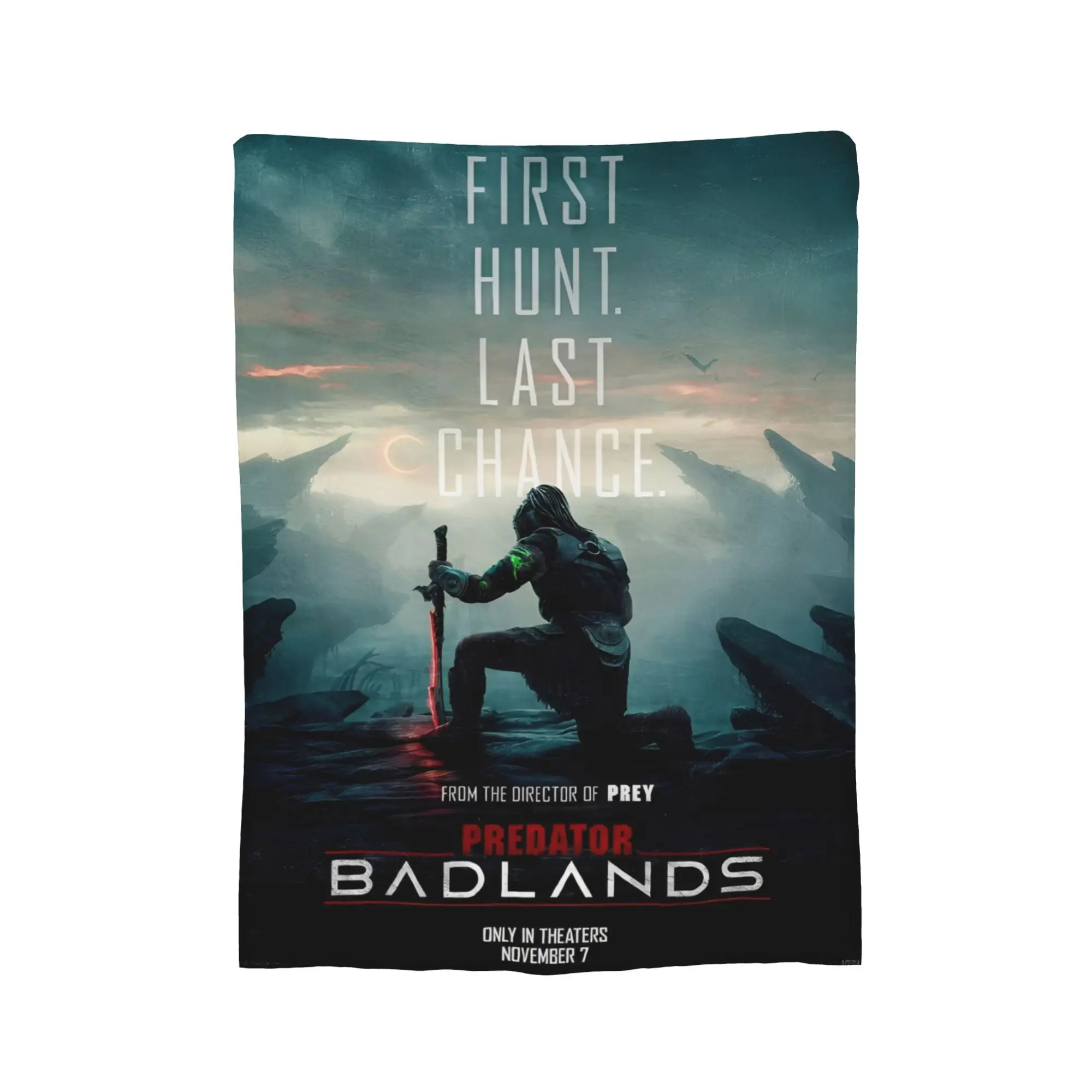 المفترس: بطانية بادلاندز خفيفة الوزن من الصوف الرقيق هدايا مريحة رمي البطانيات المفرش