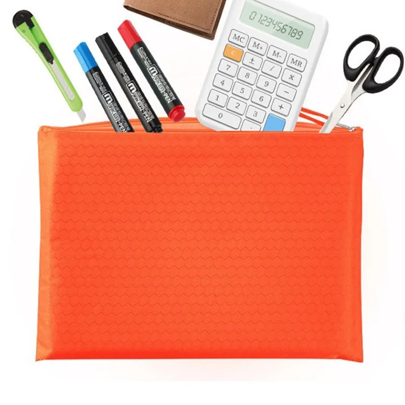 A4 1PCS/2PCS Large Capacity Waterproof Document Bag Student Office Stationery