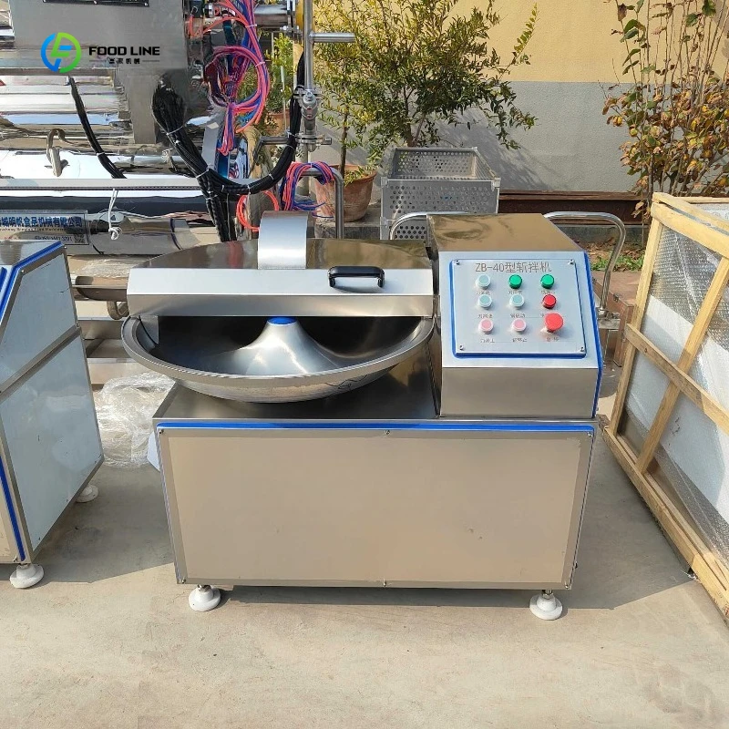 Meat Bowl Cutter Food Grade Stainless Steel Meat Emulsifying Cutting Machine FL Customized