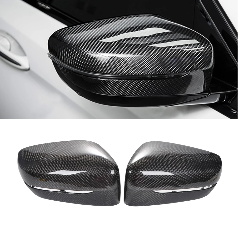 LHD Replacement Carbon Fiber Side Rearview Mirror Cover For BMW 3 5 7 G11 G20 G21 G30 G31 G32 2019up